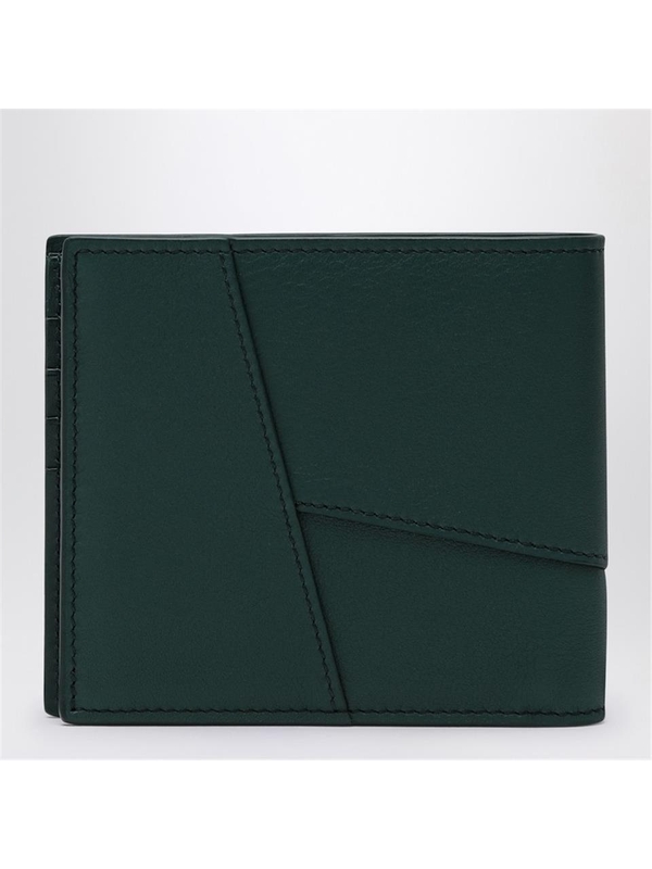 로에베 SS25 Loewe Green Puzzle bi-fold wallet C510302X16LE Green