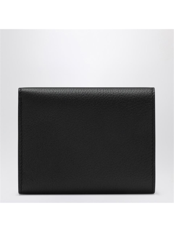 로에베 FW24 Loewe Black trifold wallet in garnet leather C660TR2X04LE Black