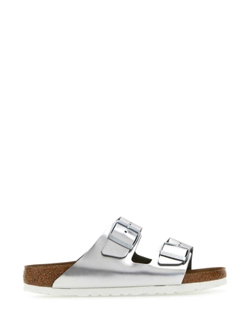 버켄스탁 FW23 BIRKENSTOCK SLIPPERS 1005961 METALLICSILV Silver