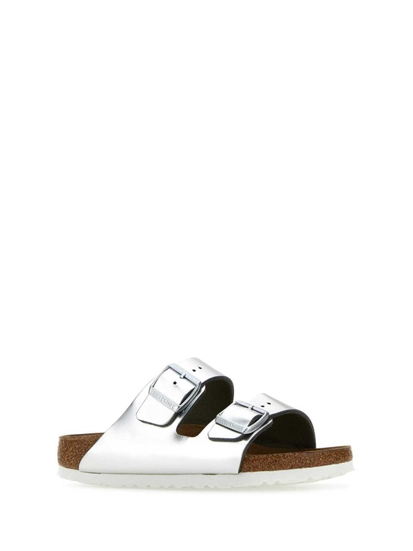 버켄스탁 FW23 BIRKENSTOCK SLIPPERS 1005961 METALLICSILV Silver