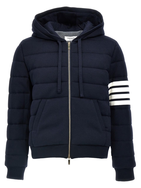 톰 브라운 FW24 4 Bar hooded jacket MKJ126AY1046415 Blue