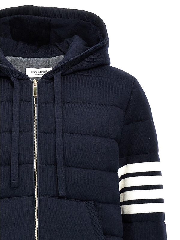 톰 브라운 FW24 4 Bar hooded jacket MKJ126AY1046415 Blue