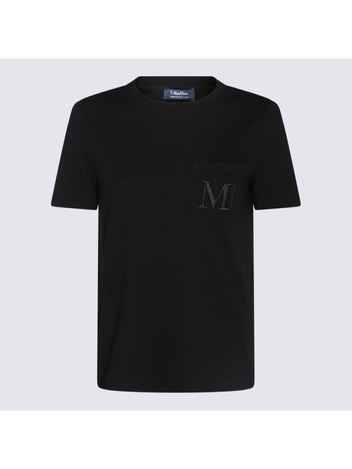 S 막스마라 FW24 S Max Mara T-shirts and Polos Black 2429976011600005 Black