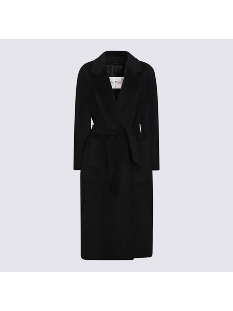 막스마라 FW24 Max Mara Coats Black 2421016072600003 Black