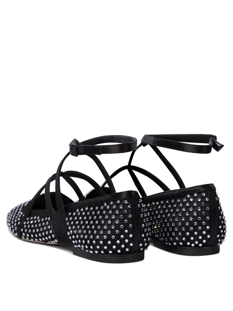 지미추 SS25 Ballerinas ASTORIA FLATQHSBLACK/CRYSTAL Black  