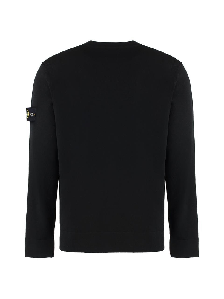 스톤아일랜드 FW24 Crew-neck wool sweater 8115526A1_V0029 black