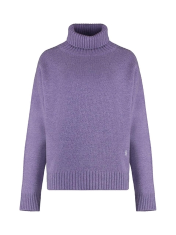 스포티앤리치 FW23 Wool turtleneck sweater TNAW232RE_EGGPLANT Lilac