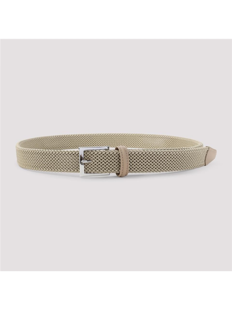 키톤 SS25 Kiton Calf Leather Belt USC3688N0115406001 Nude & Neutrals