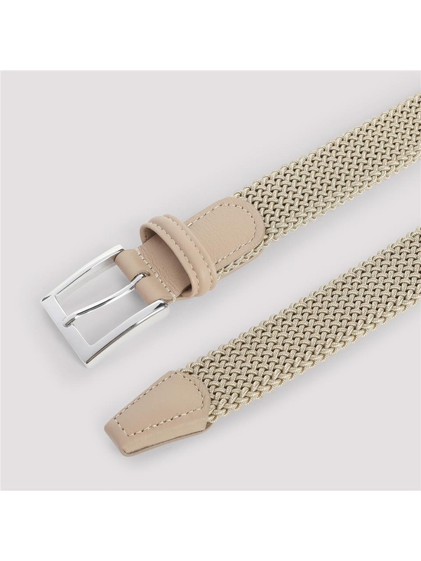 키톤 SS25 Kiton Calf Leather Belt USC3688N0115406001 Nude & Neutrals