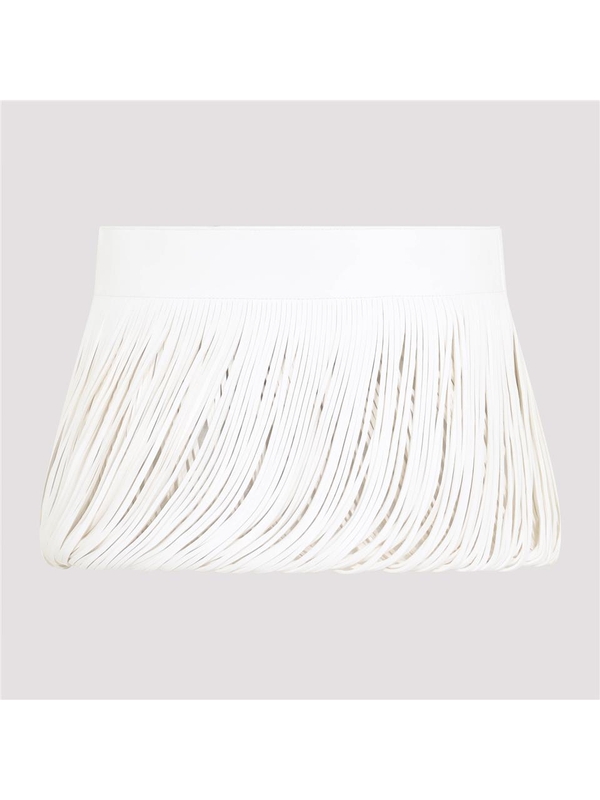 알라이아 SS25 Alaia Fringes Belt AA9J05856C228 White