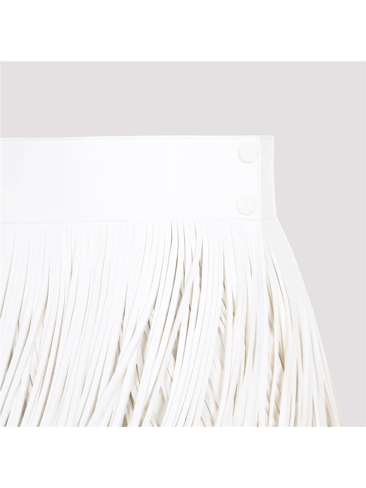 알라이아 SS25 Alaia Fringes Belt AA9J05856C228 White