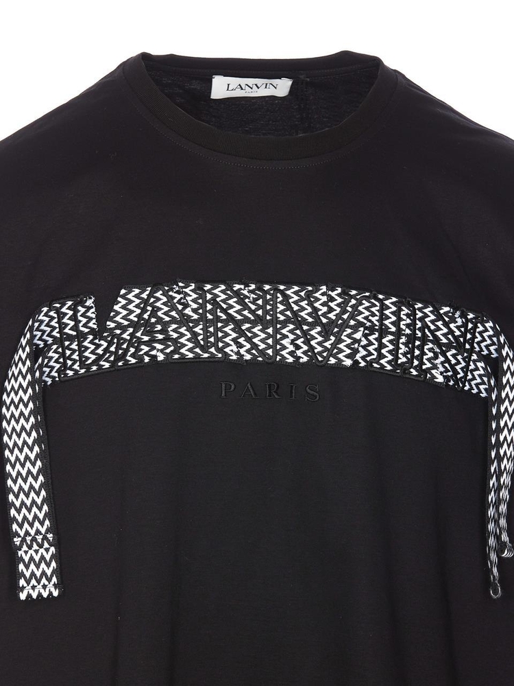 랑방 FW24 Lanvin T-shirts and Polos Black TS0010J19810 Black