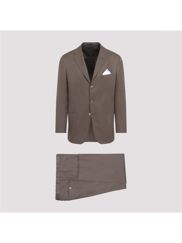 키톤 SS25 Kiton Cotton Suit UA89K06S9905004 Brown