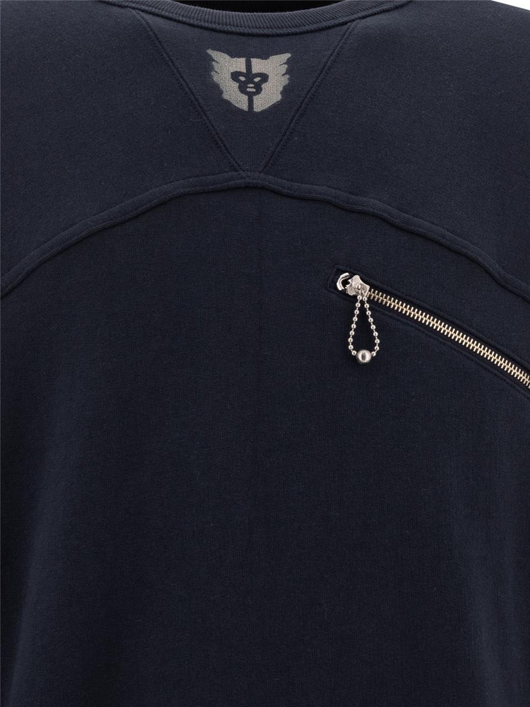 휴먼 메이드 FW24 Sweatshirts HM28CS008NAVY Black  