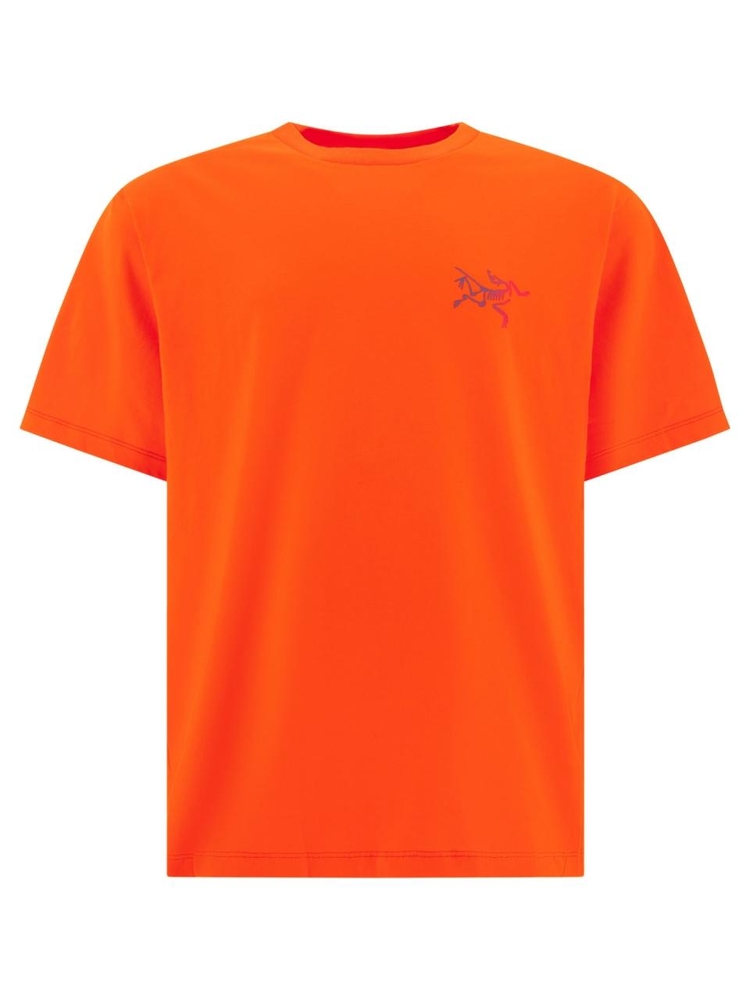 아크테릭스 FW24 T-shirts X000008464KRAGG CTTN SSSOLARIS/MULTI Orange