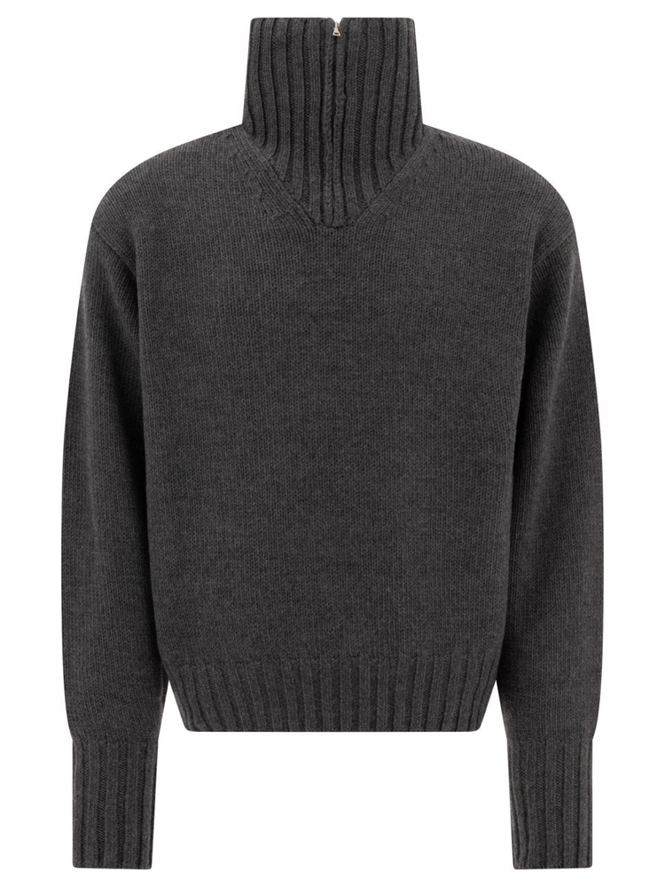 오라리 FW24 Knitwear A24AP02FLTOP CHARCOAL Grey