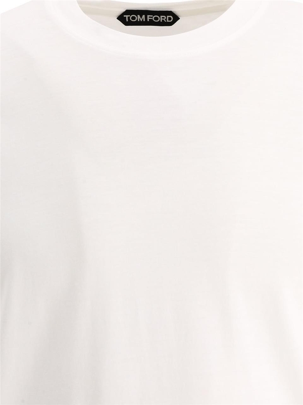 톰 포드 SS25 T-shirts JCS004JMT002S23AW002 White