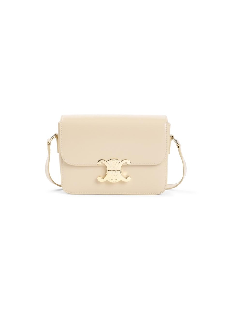 셀린느 FW24 Celine Teen Triomphe Shoulder Bag 188423BF4 Nude & Neutrals