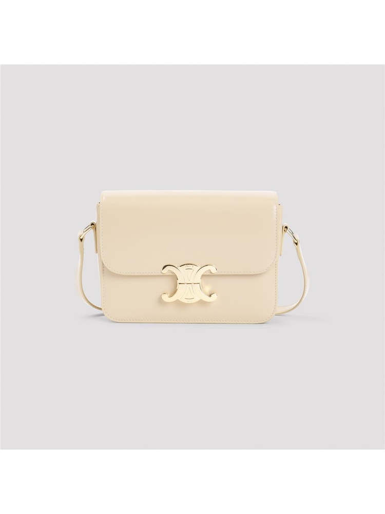 셀린느 FW24 Celine Teen Triomphe Shoulder Bag 188423BF4 Nude & Neutrals