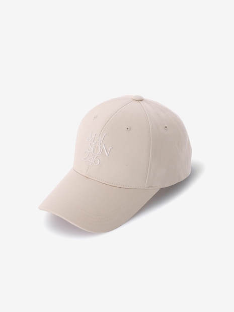 SIGNITURE BIGLOGO OVERFIT BALLCAP BEIGE