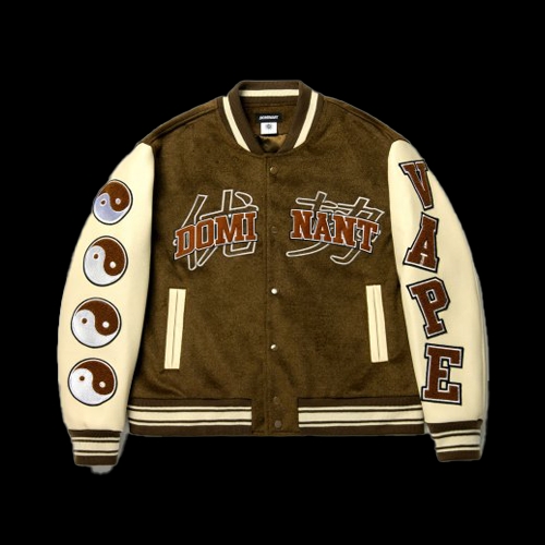 Dragon Varsity Jacket_Brown