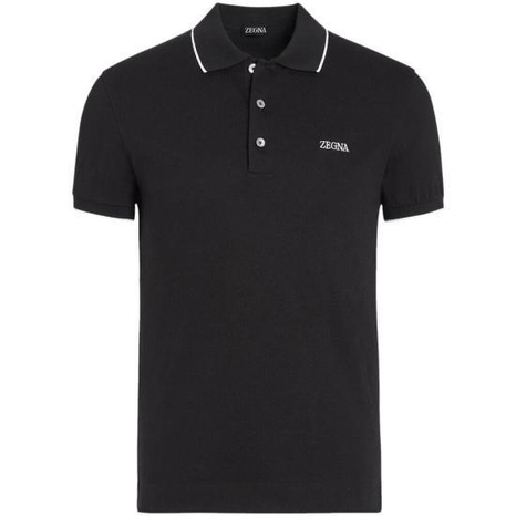 [해외배송] 24SS 에르메네질도제냐 폴로 티셔츠 RE7358 A5B746 K09 Black