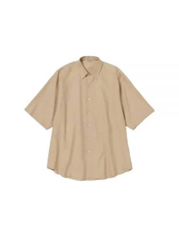 [해외배송] 24SS 오라리 반팔 셔츠 A24SS03TN Free LIGHT BROWN