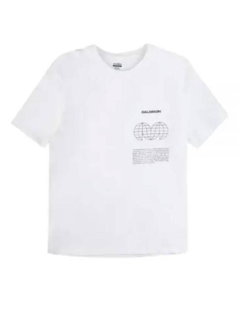 [해외배송] 24SS 살로몬 반팔 티셔츠 LC2249100 White