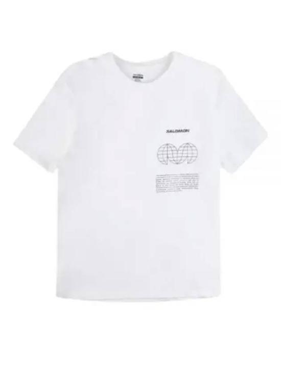 [해외배송] 24SS 살로몬 반팔 티셔츠 LC2249100 White