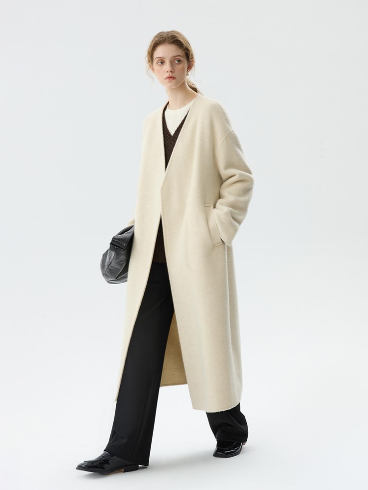 WD_Belted collarless coat