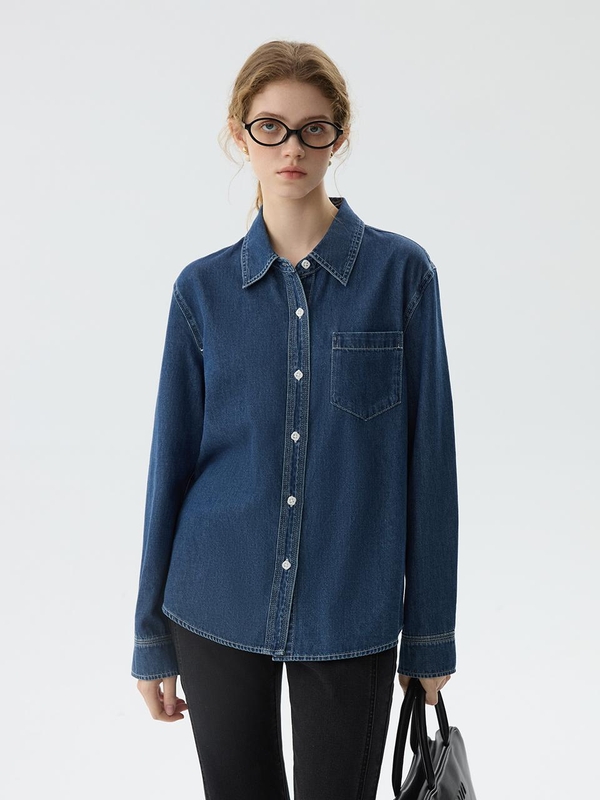 WD_Classic pocket denim shirt