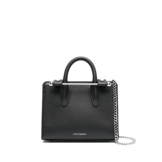 [해외배송] 25SS 스트라스 베리 가방 20241 100 175 NANO TOTE 100 Black