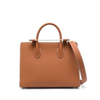 [해외배송] 25SS 스트라스 베리 가방 20191 150 125 MIDI TOTE 450 BROWN