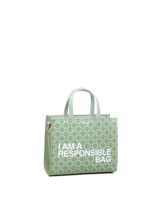 [해외배송] 24FW 브이73 크로스백 73BS7Q902RESPONSIBILITYLOGOSALVIA Light Green