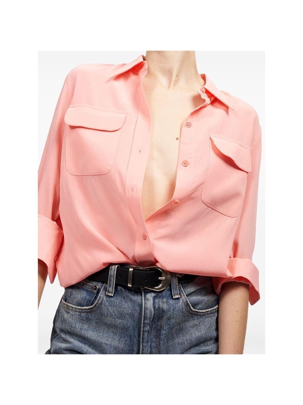 이큅먼트 SS25 Shirt Equipment Q23E231  FLAPI PINK