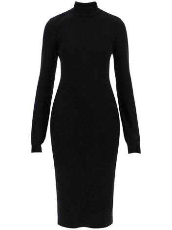 지방시 FW24 midi wool and cashmere dress BW229G4ZN9 BLACK