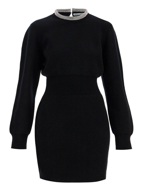 알렉산더 왕 SS25 mini wool blend dress 1KC1256093 BLACK