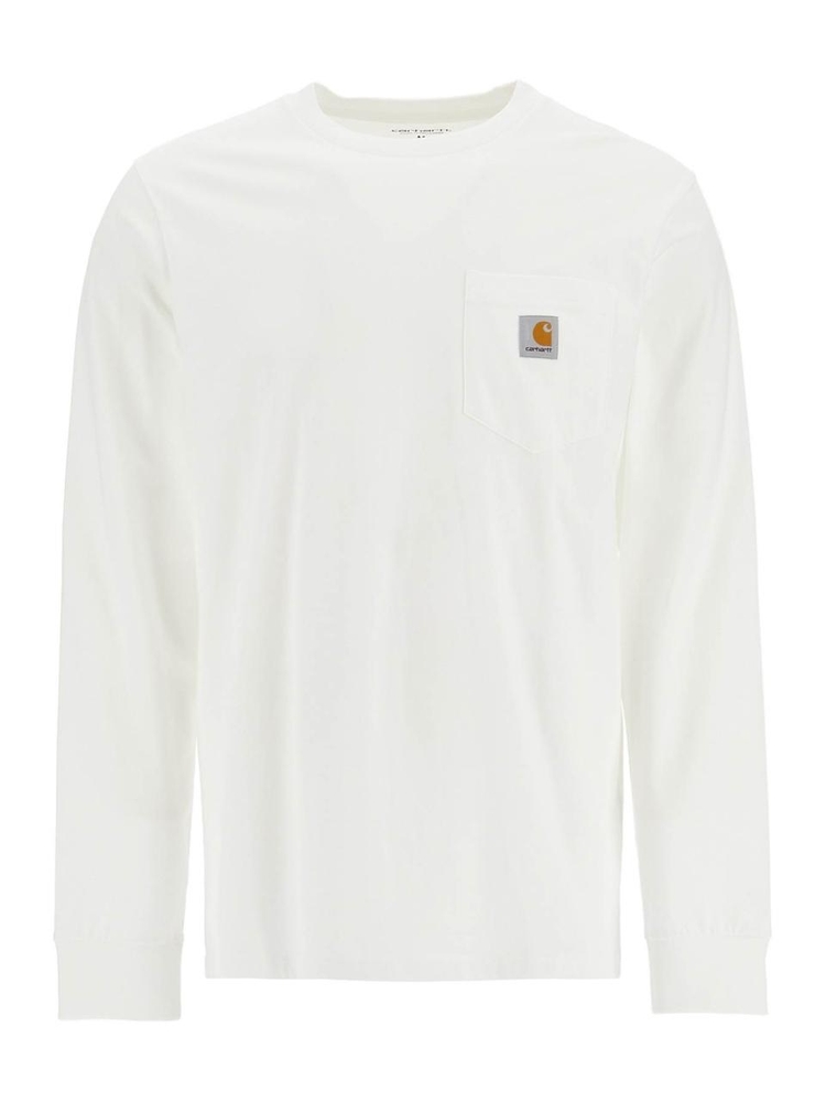 칼하트 SS25 l/s pocket t-shirt I030437 WHITE