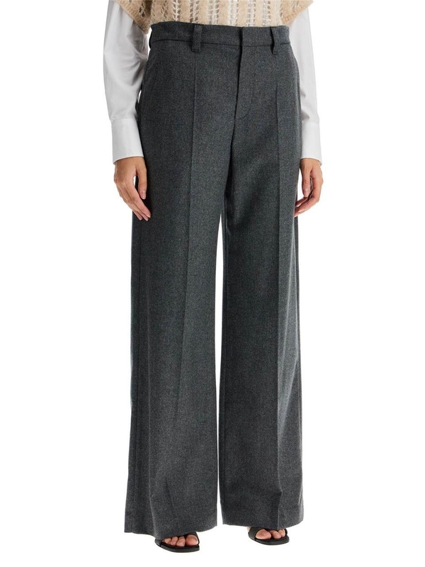 브루넬로쿠치넬리 FW24 tailored flannel trousers for MD588P8724 GRIGIO SCURO