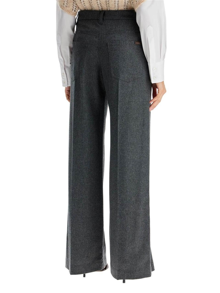 브루넬로쿠치넬리 FW24 tailored flannel trousers for MD588P8724 GRIGIO SCURO