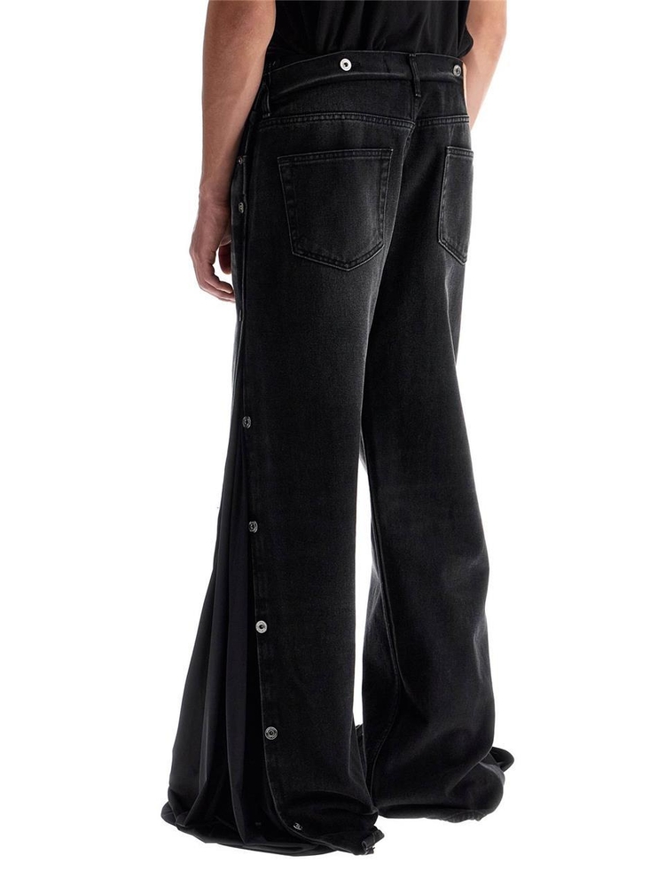 와이프로젝트 FW24 collapsed waist jeans 107PA007 D15 FADED BLACK/BLACK