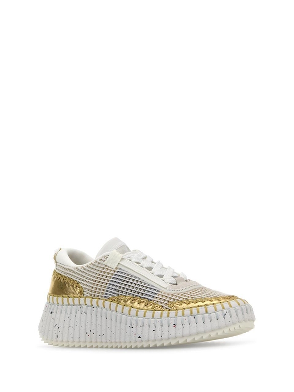 끌로에 SS25 CHLOE SNEAKERS CHC25S579QA 9DA GOLDCOLOR