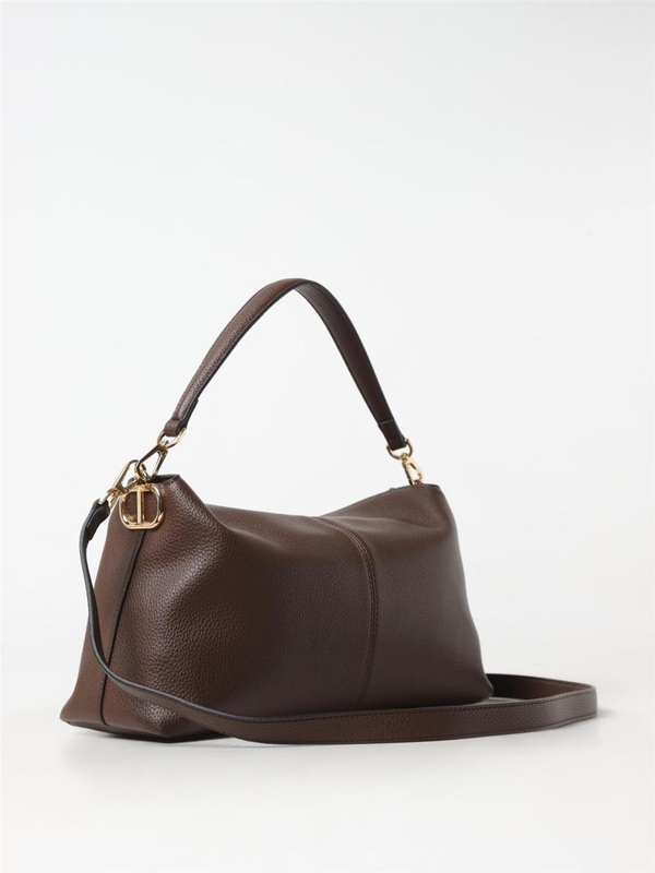 트윈셋 FW24 Taylor Twinset Synthetic Leather Bag 242TD8172 11946 Brown