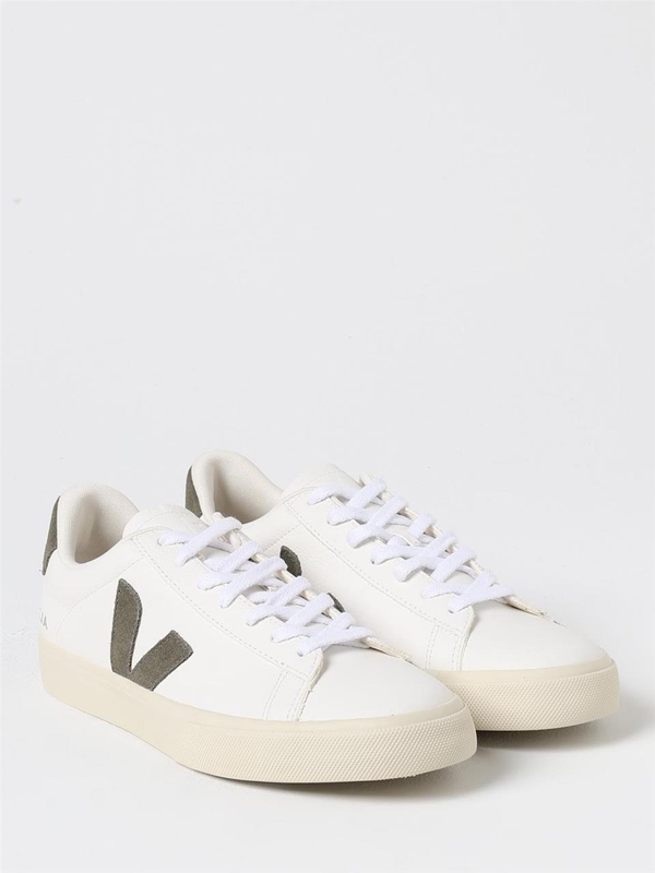 베자 FW24 Campo Chromefree Veja Leather Sneakers CP0502347 EXTRA-WHITE_KAKI White