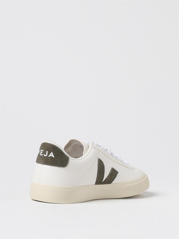 베자 FW24 Campo Chromefree Veja Leather Sneakers CP0502347 EXTRA-WHITE_KAKI White