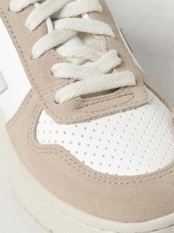 베자 FW24 Veja V-10 Leather Sneakers VX0503298 EXTRA-WHITE_NATURAL_SAHAR White