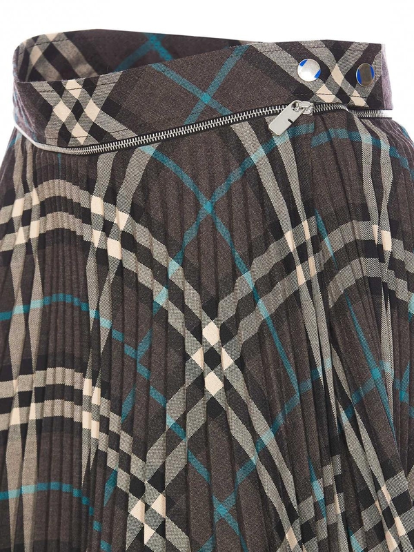 버버리 FW24 Burberry Skirts Grey 8093010C1213 Grey