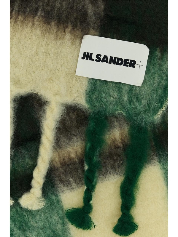 질샌더 SS25 JIL SANDER SCARVES AND FOULARDS J40TE0124J40041 745 LIGHTYELLOWBROWNGREEN