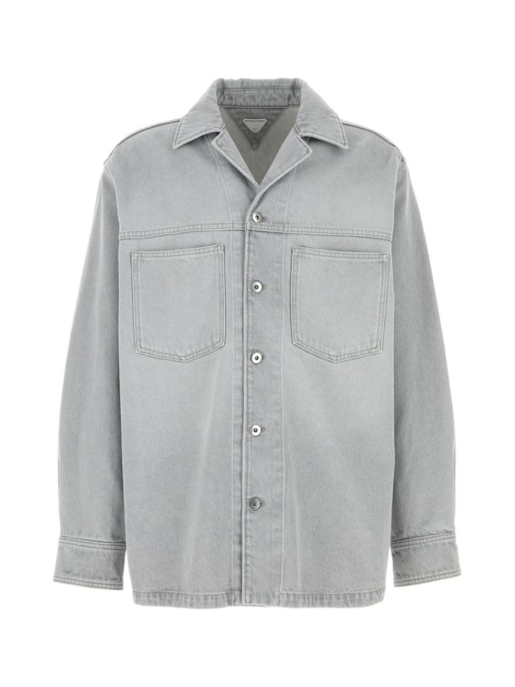 보테가베네타 FW24 BOTTEGA VENETA SHIRTS 802371V4LP0 1493 LIGHTGREY