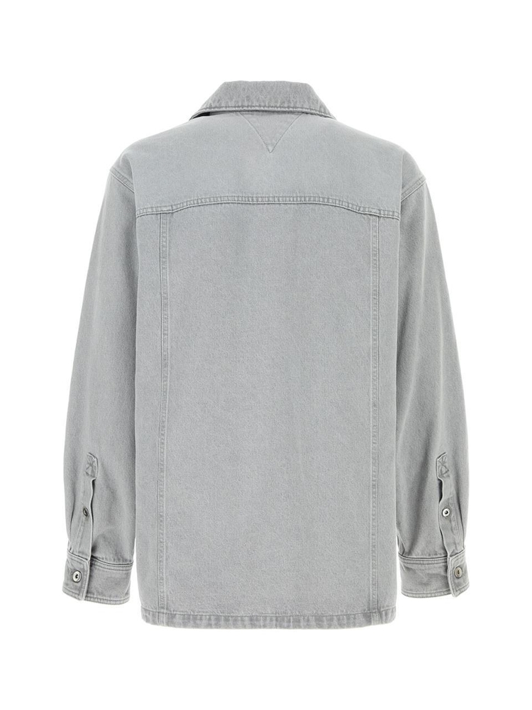 보테가베네타 FW24 BOTTEGA VENETA SHIRTS 802371V4LP0 1493 LIGHTGREY